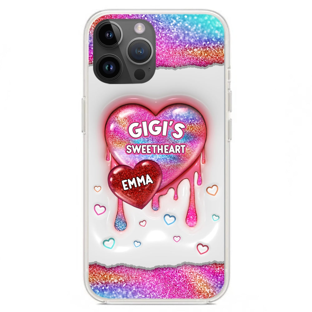 Grandma Love - Personalized Custom 3D Inflated Effect Phone Case