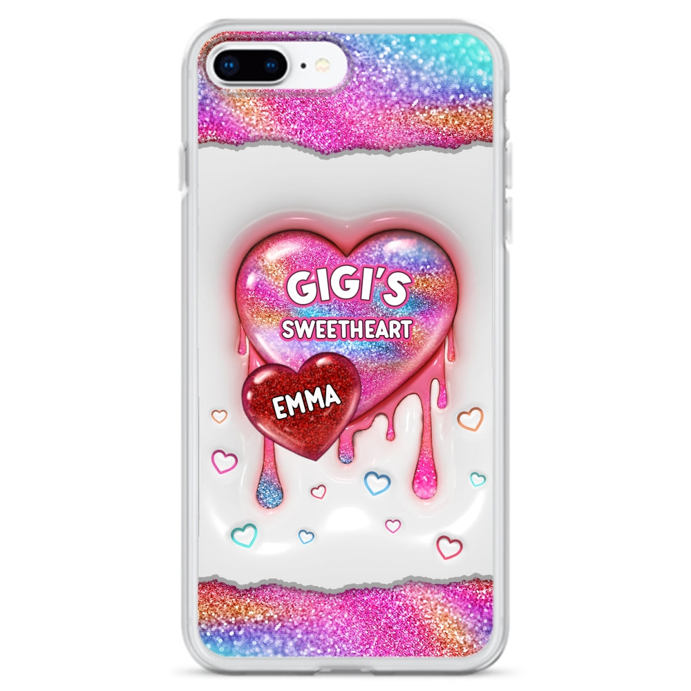 Grandma Love - Personalized Custom 3D Inflated Effect Phone Case