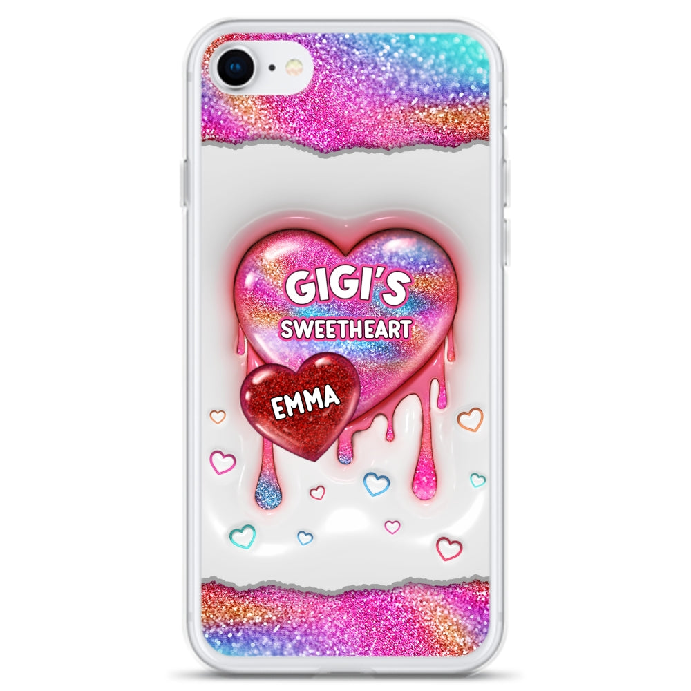 Grandma Love - Personalized Custom 3D Inflated Effect Phone Case