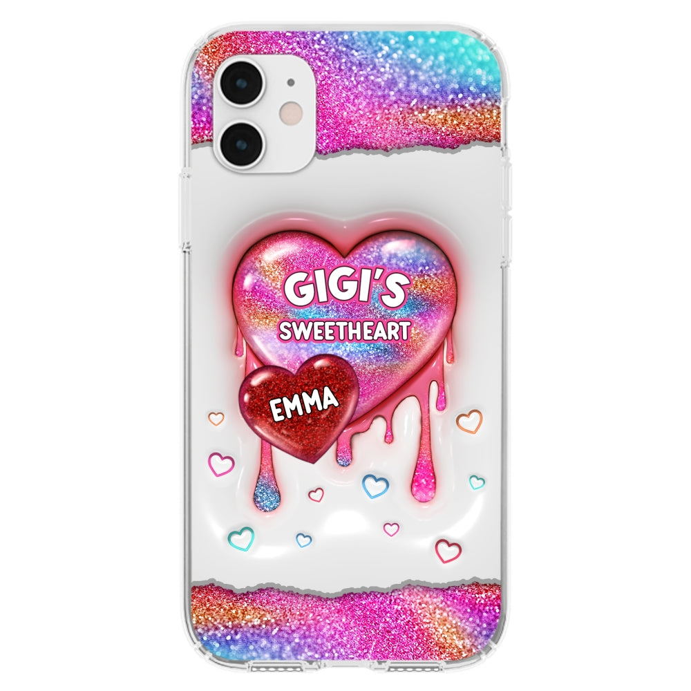 Grandma Love - Personalized Custom 3D Inflated Effect Phone Case