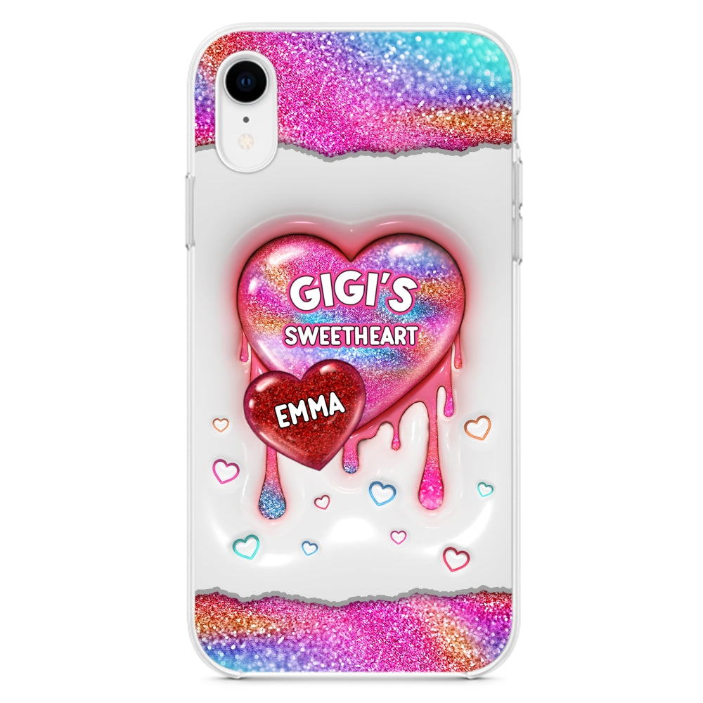 Grandma Love - Personalized Custom 3D Inflated Effect Phone Case