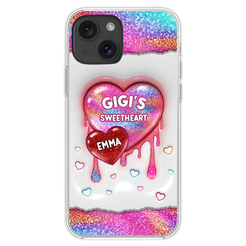 Grandma Love - Personalized Custom 3D Inflated Effect Phone Case