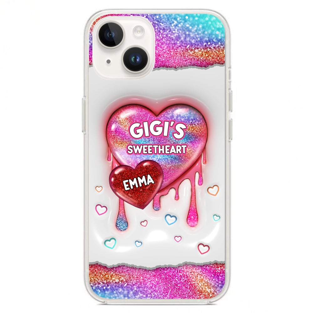 Grandma Love - Personalized Custom 3D Inflated Effect Phone Case