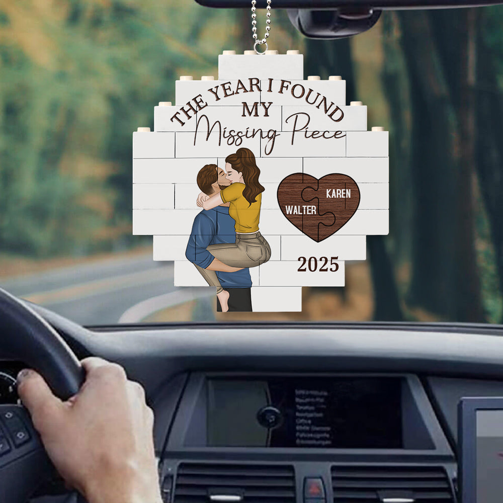 My Missing Piece - Personalized Custom Puzzle Car Ornament