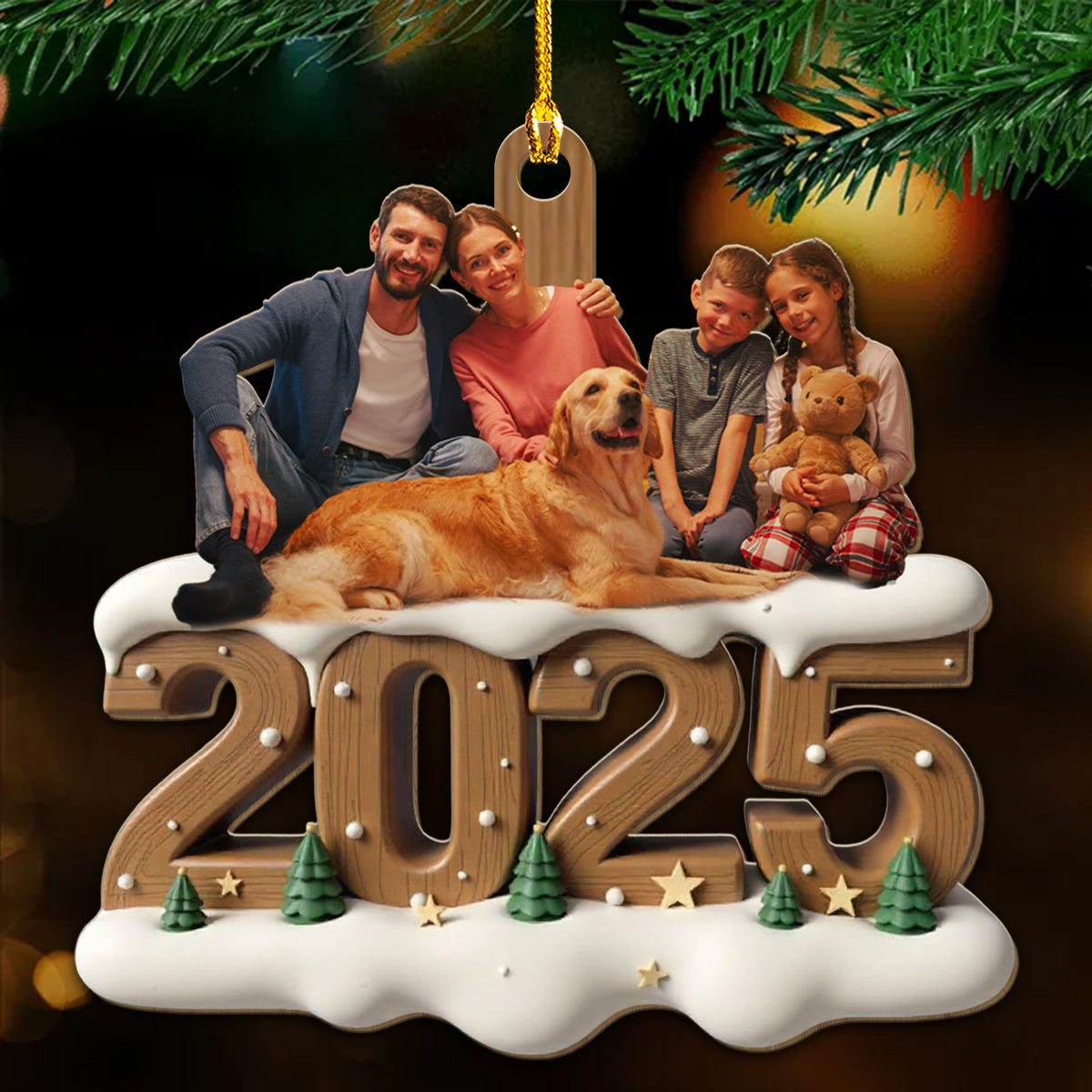From This Year Onwards Photo - Personalized Custom 3D Effect Wood Ornament