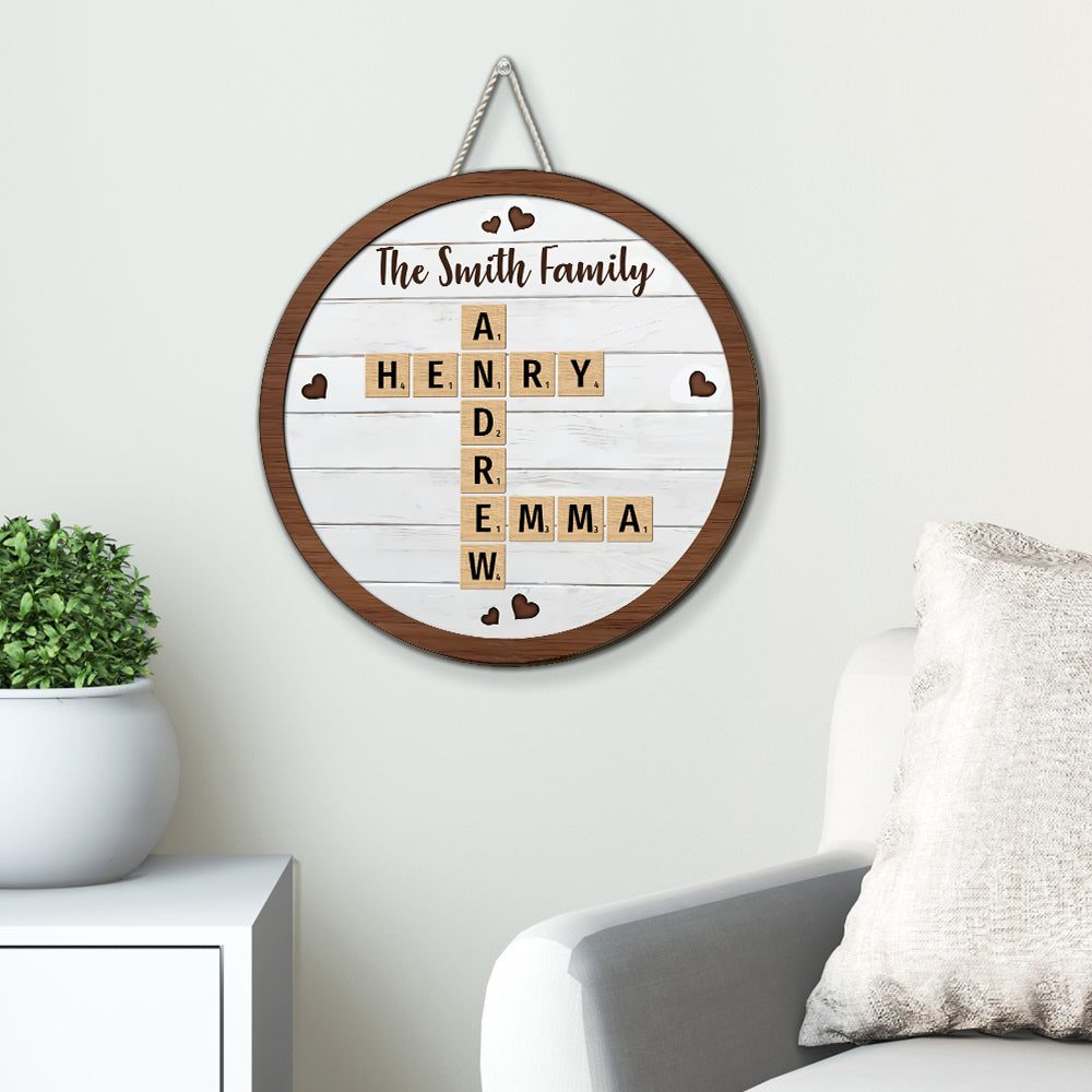 Family Together  - Personalized Custom Wood Sign