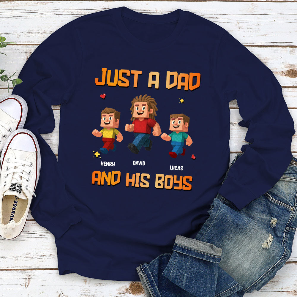 Just A Dad - Personalized Custom Shirt