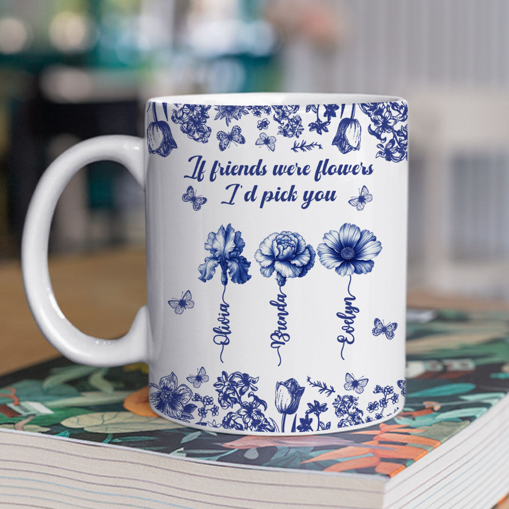 I Would Pick You Toile - Personalized Custom Coffee Mug