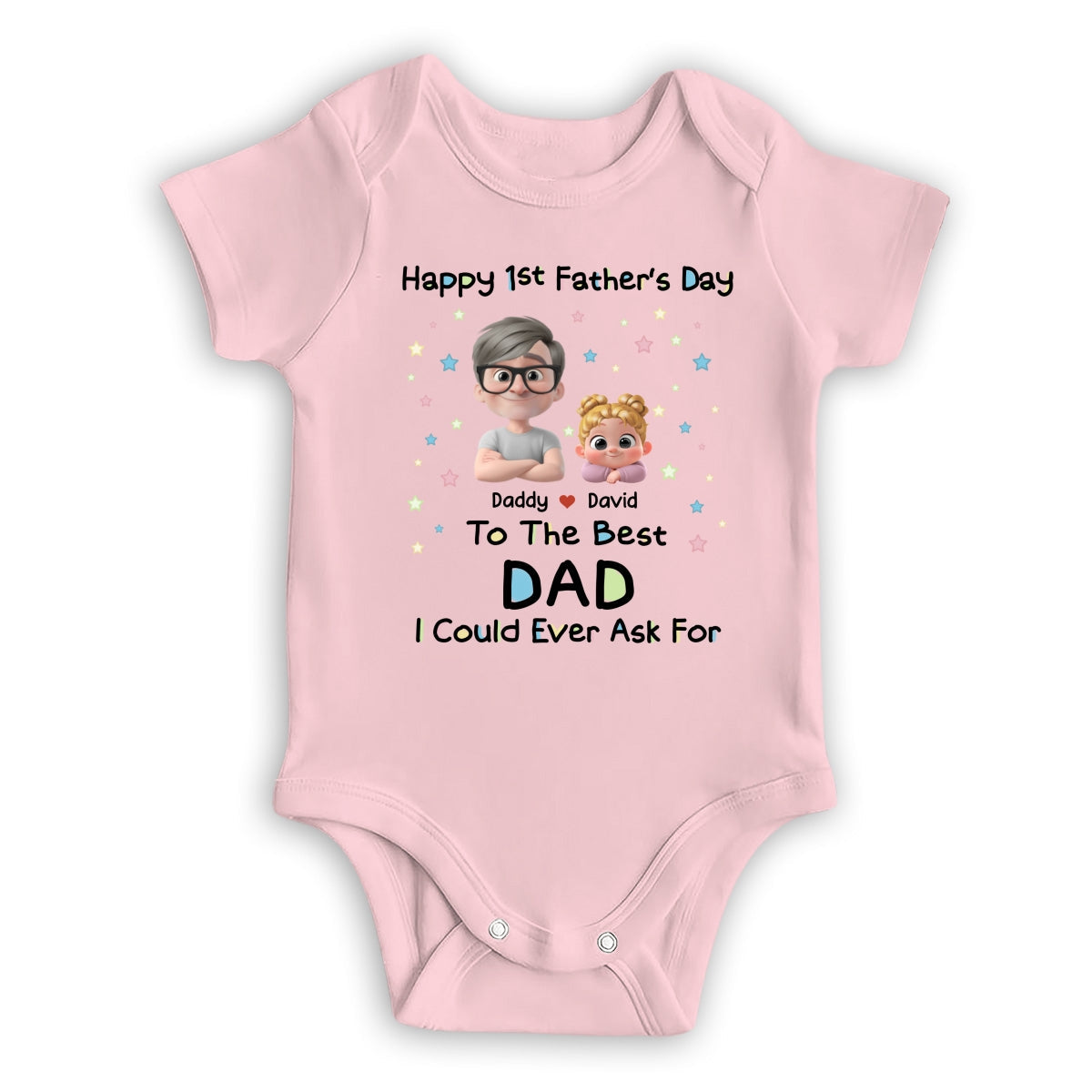 The Best Daddy - Personalized Custom Baby Onesie