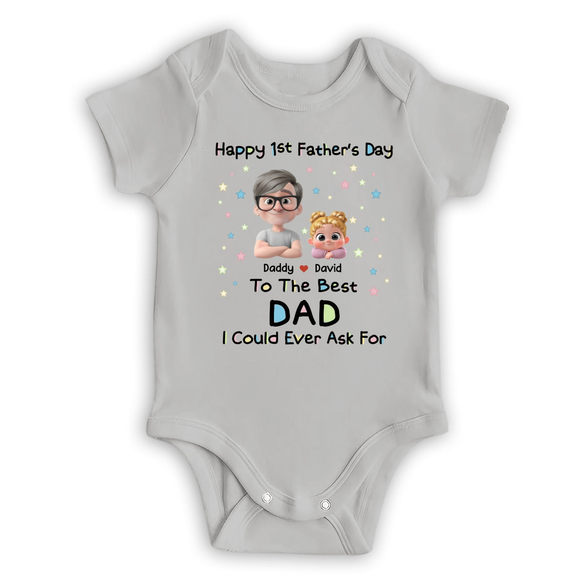 The Best Daddy - Personalized Custom Baby Onesie