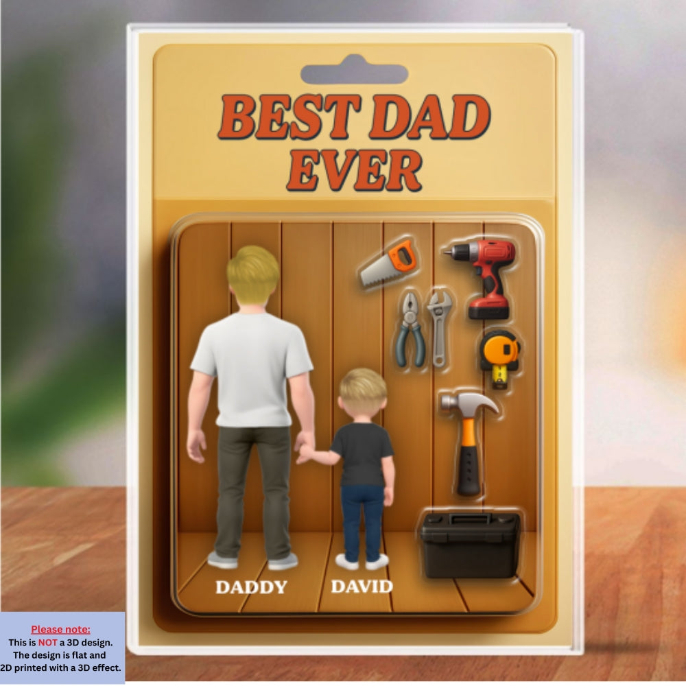 We Caught The Best Dad - Personalized Custom Acrylic Plaque