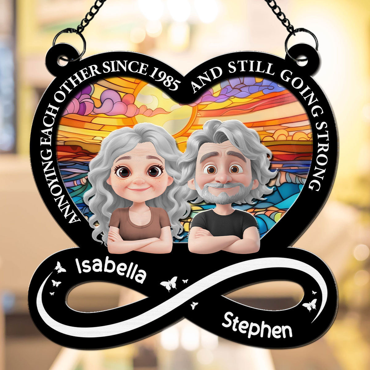 My Love For You - Personalized Custom Suncatcher