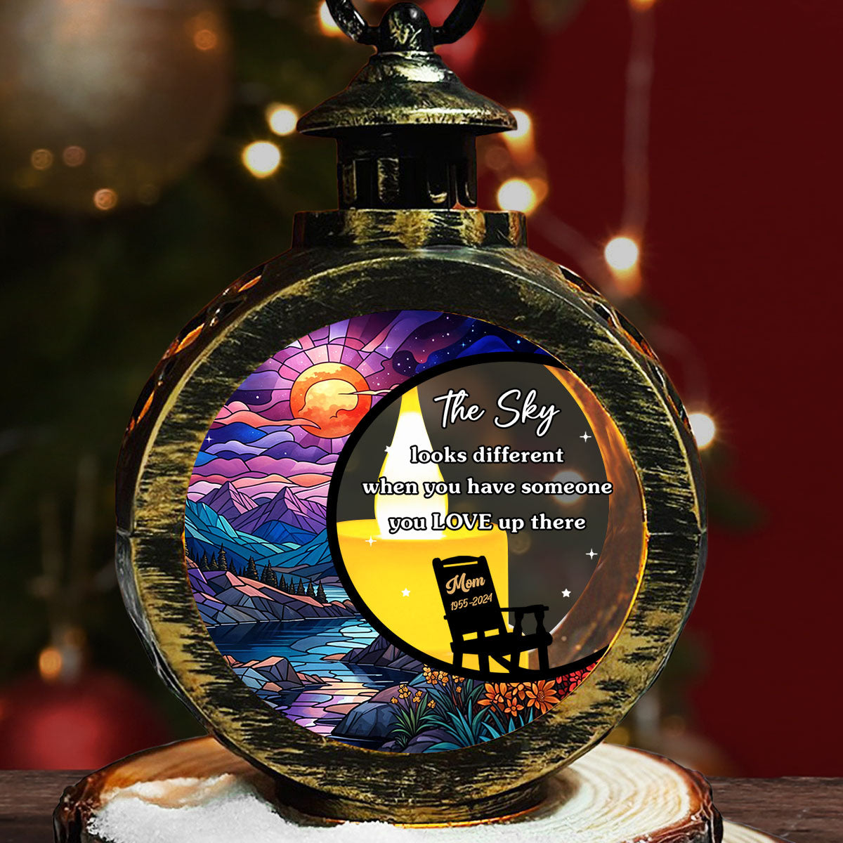 The Sky - Personalized Custom Christmas Lantern