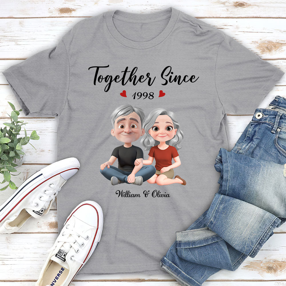 Together Since Husband Wife - Personalized Custom Shirt