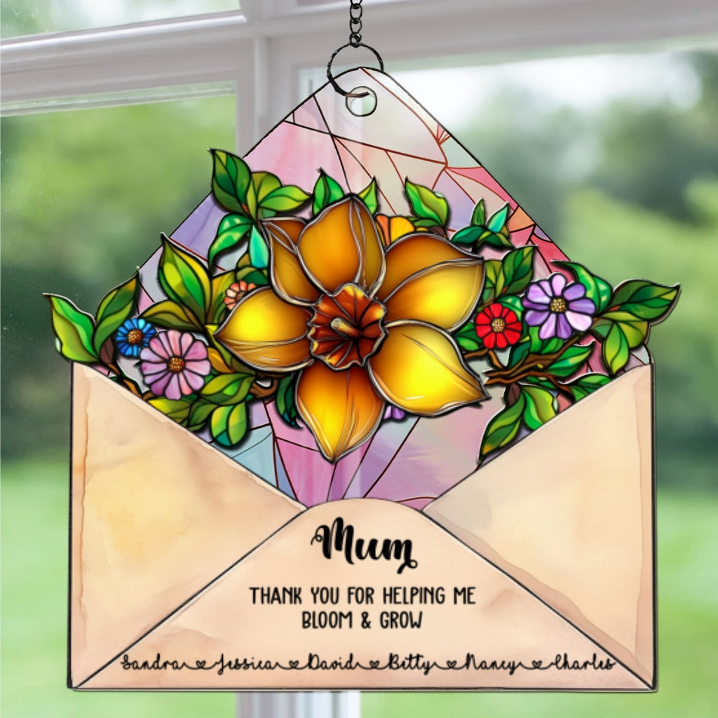Envelope For Best Mom - Personalized Custom Suncatcher