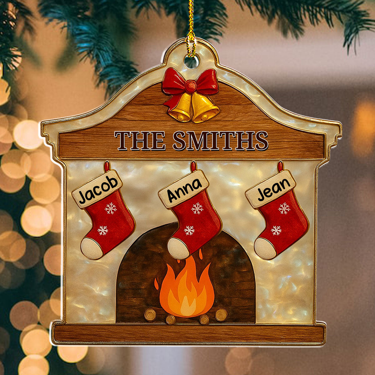 Happy Family - Personalized Custom Acrylic Ornament