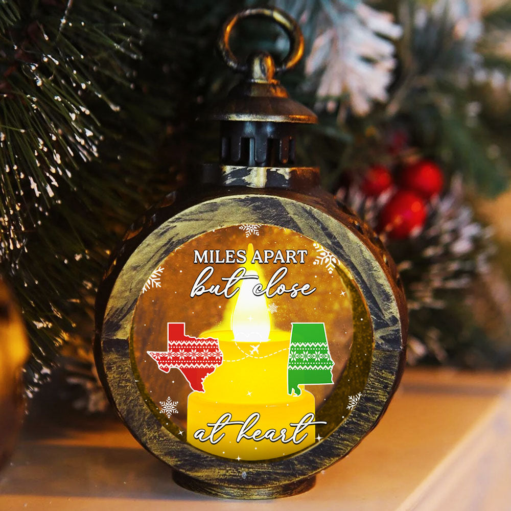 Home Is Where - Personalized Custom Christmas Lantern