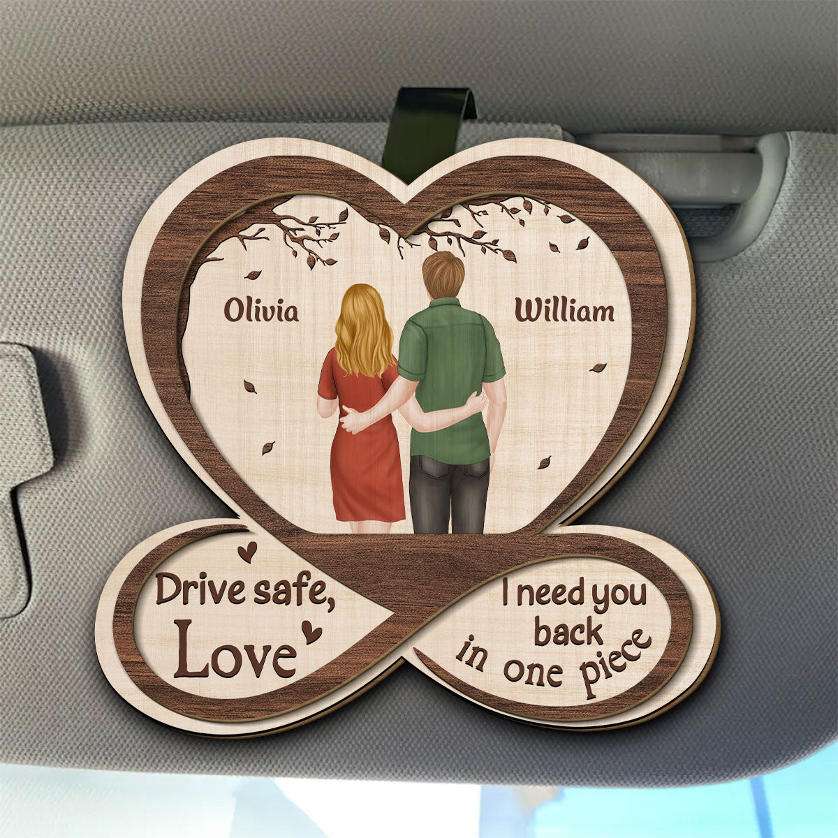 I Need You Back In One Piece - Personalized Custom Car Visor Clip