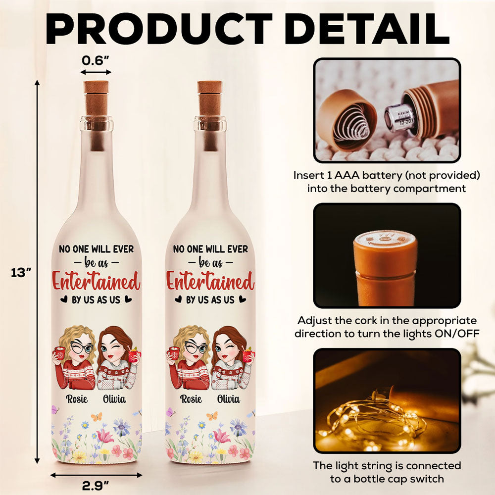 Blooming Friendship - Personalized Custom Bottle Lamp