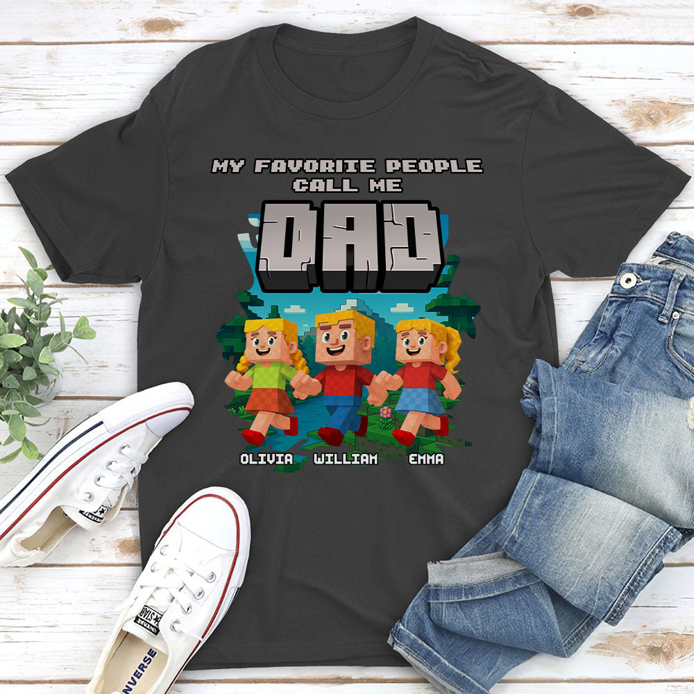 Papa Favorite People - Personalized Custom Shirt