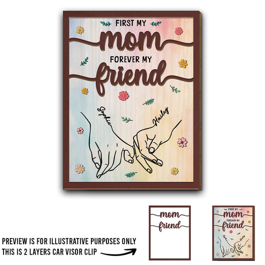 First My Mother - Personalized Custom Car Visor Clip