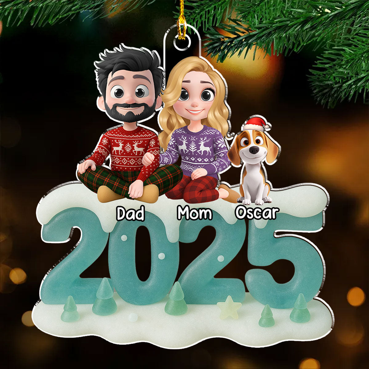 See Through You - Personalized Custom 3D Effect Acrylic Ornament