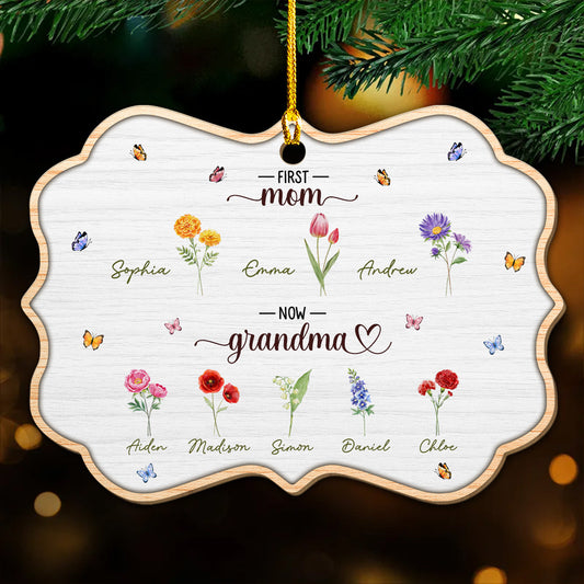From Mom To Grandma - Personalized Custom Wood Ornament