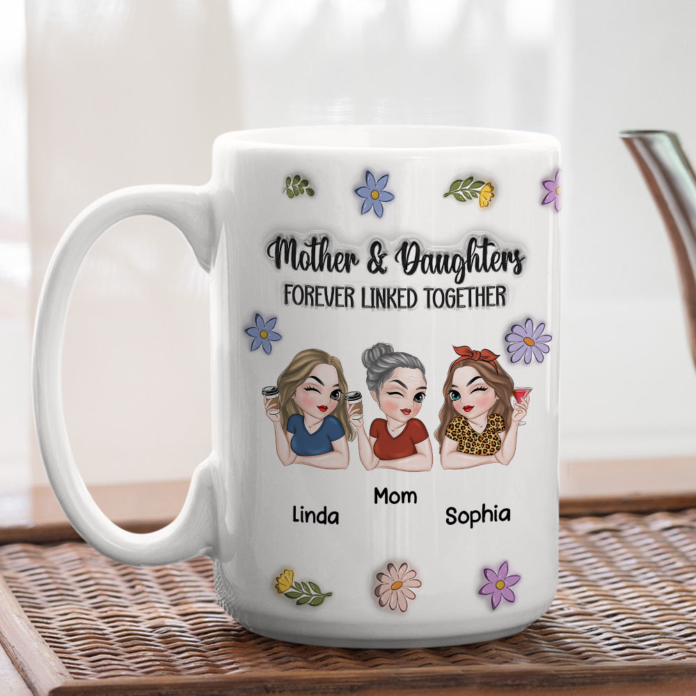 Linked Together - Personalized Custom 3D Inflated Effect Mug