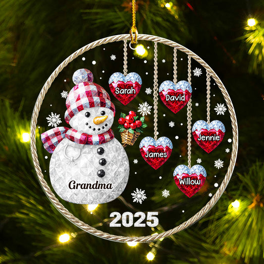 Family Name 2025 - Personalized Custom Acrylic Ornament