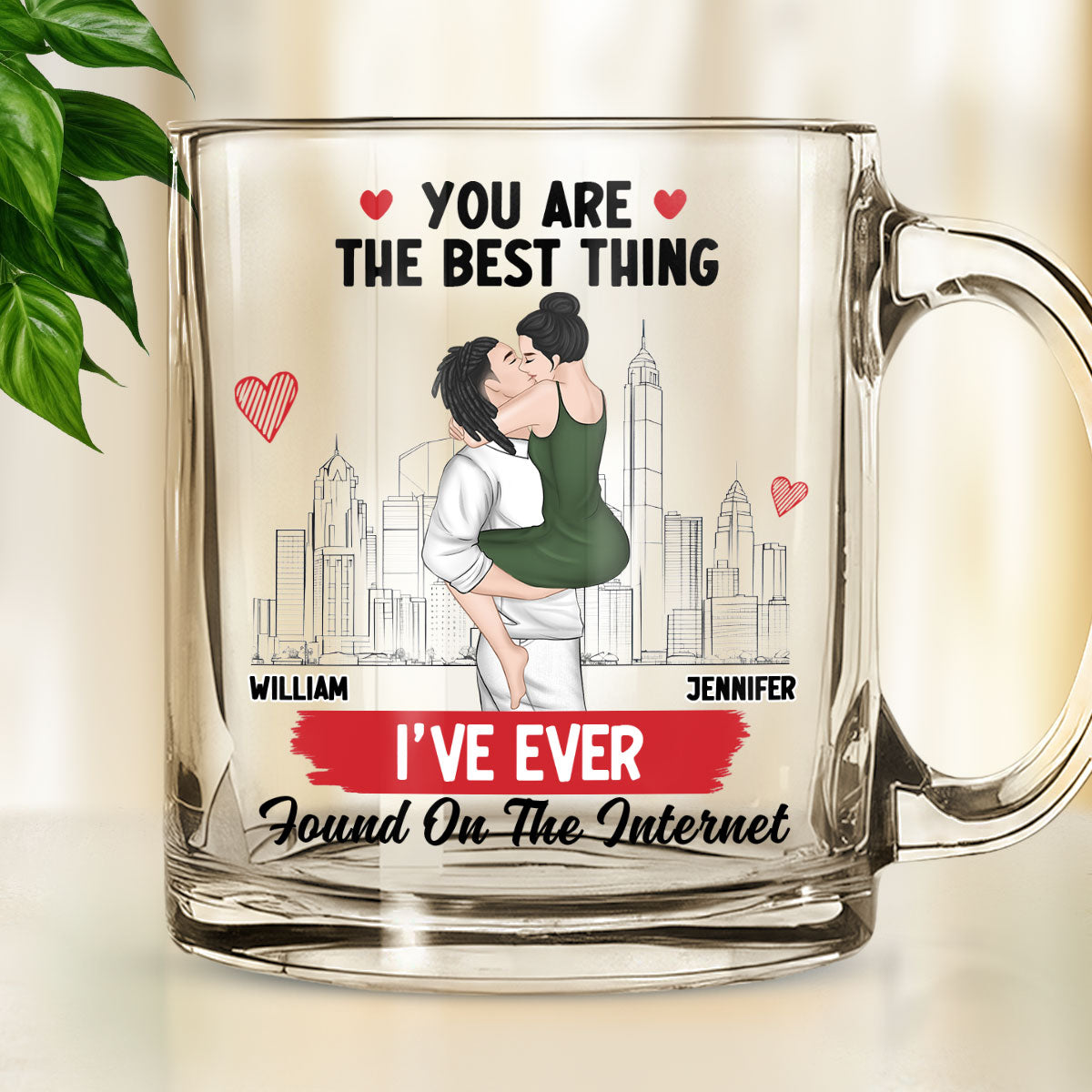You Are The Best - Personalized Custom Glass Mug