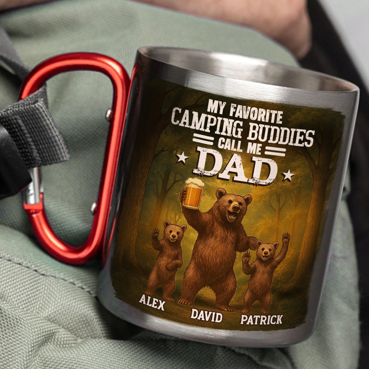 My Favorite Camping Buddy - Personalized Custom Carabiner Mug