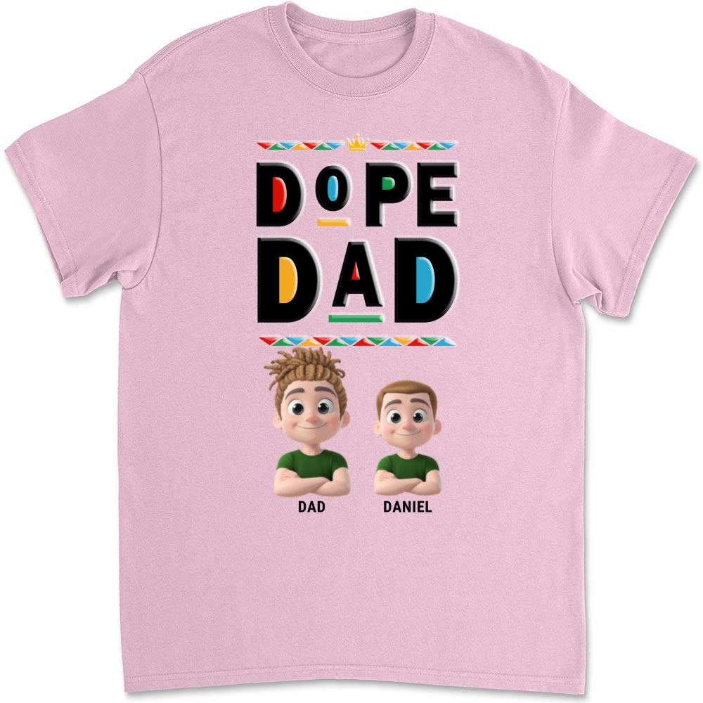 Cool Black Dad - Personalized Custom Shirt