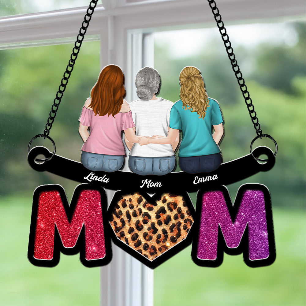 We Love You Mommy - Personalized Custom Suncatcher