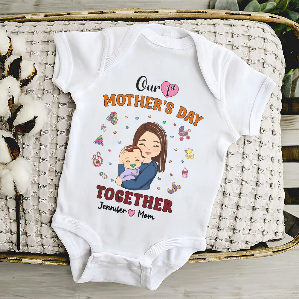 1st Mothers Day Together - Personalized Custom Onesie