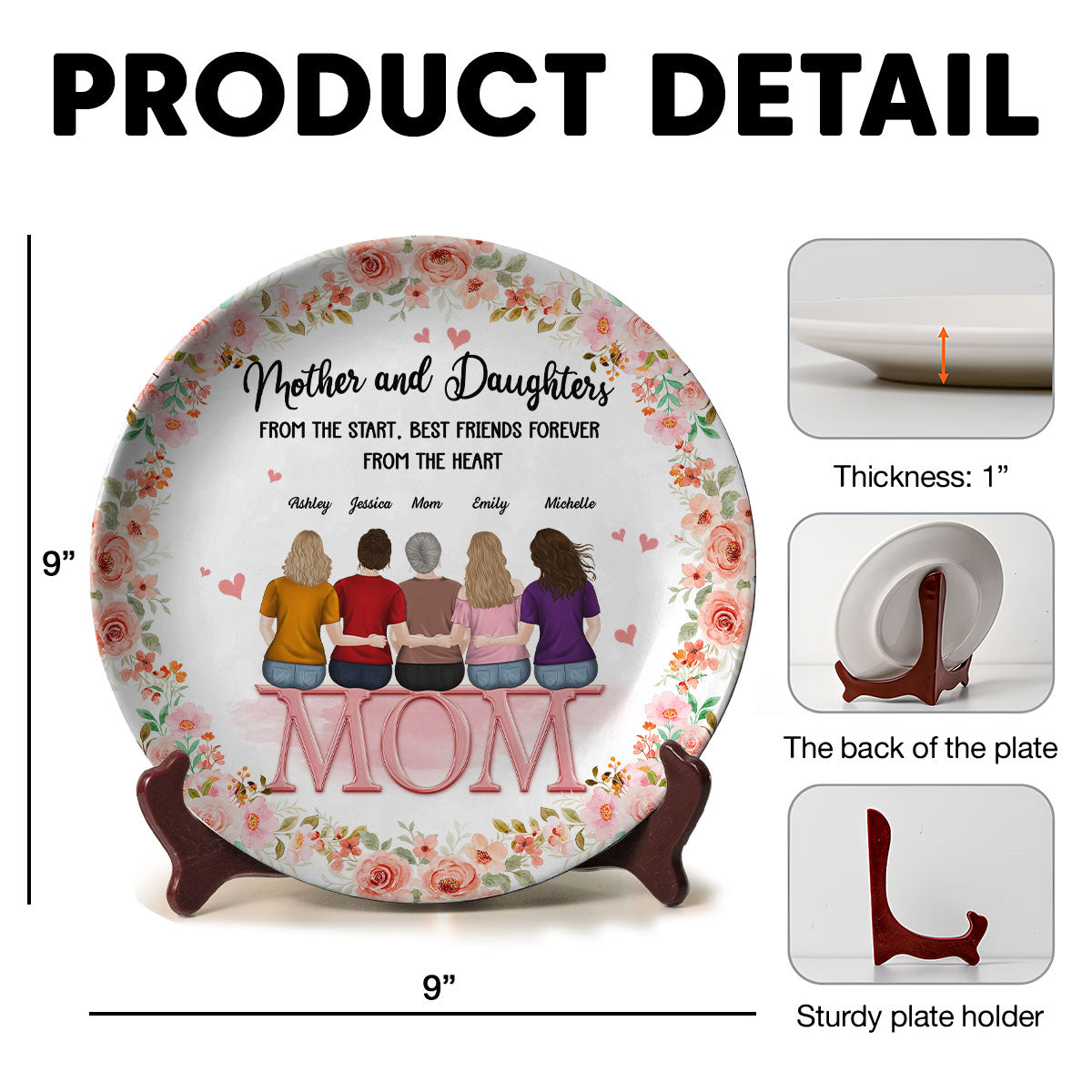 Mother And Daughter - Personalized Custom Plate