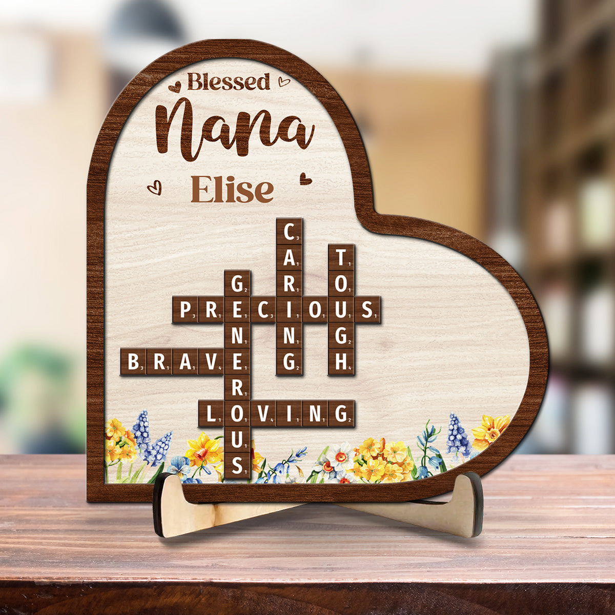 Blessed Mom Grandma - Personalized Custom Wooden Plaque