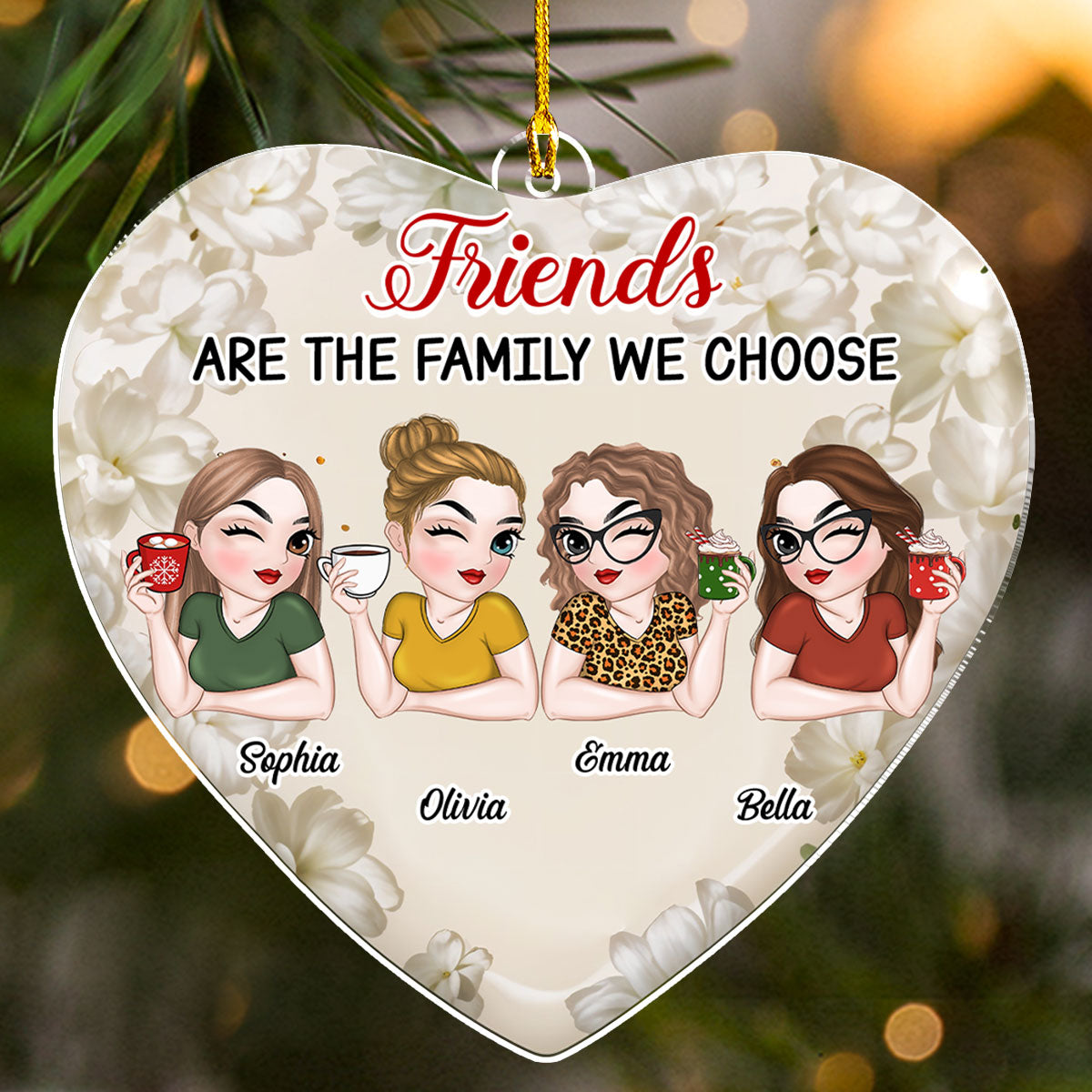 The Family We Choose - Personalized Custom Acrylic Ornament