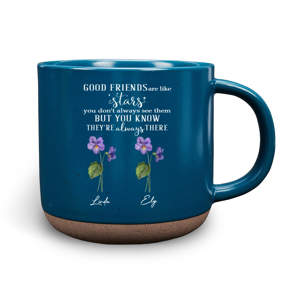 Friends Like Stars - Personalized Custom Pottery Mug
