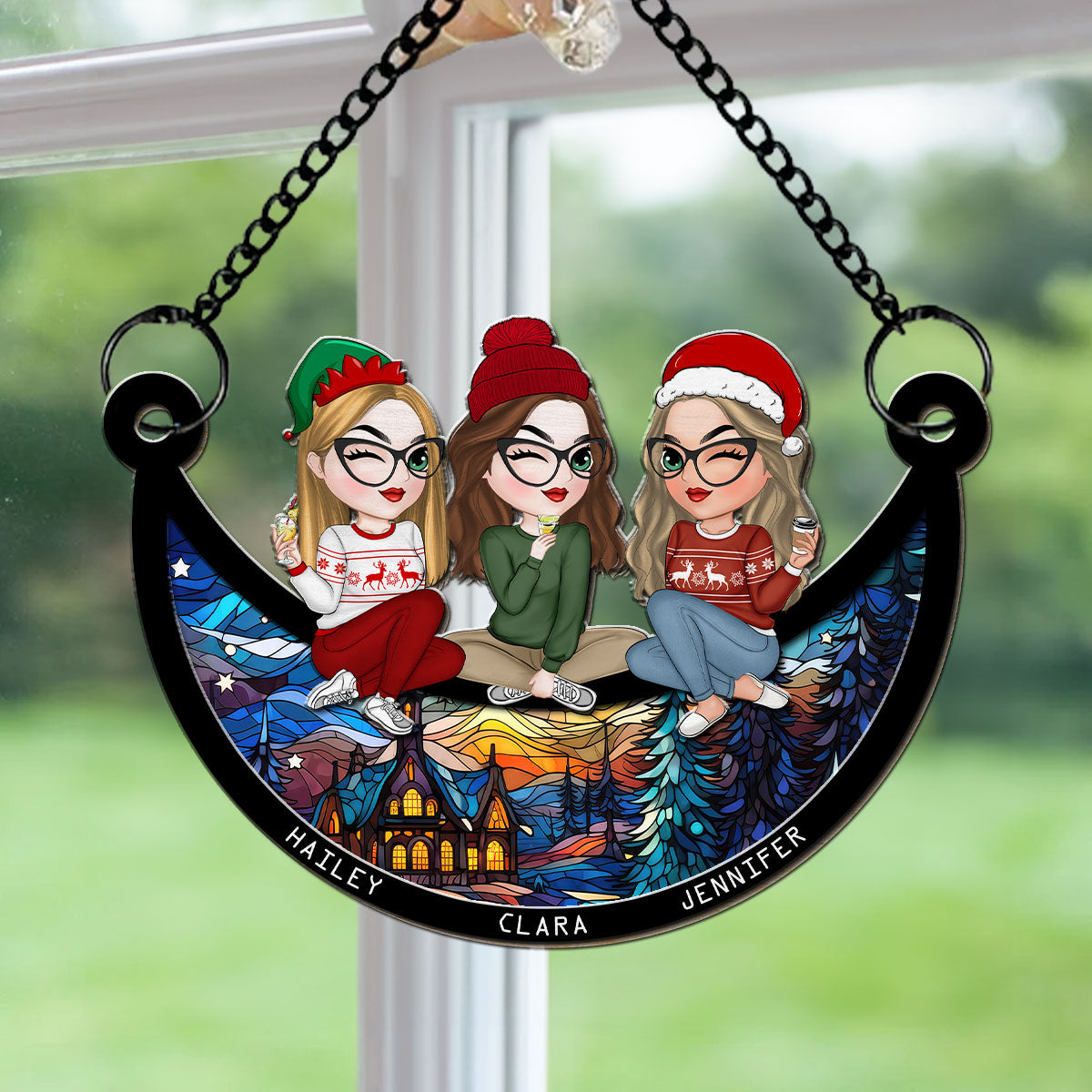 Our Christmas - Personalized Custom Suncatcher
