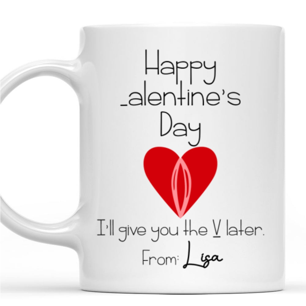 My V - Personalized Custom Coffee Mug