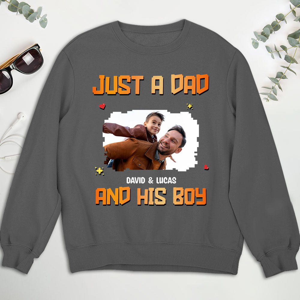 Just A Dad Photo - Personalized Custom Shirt