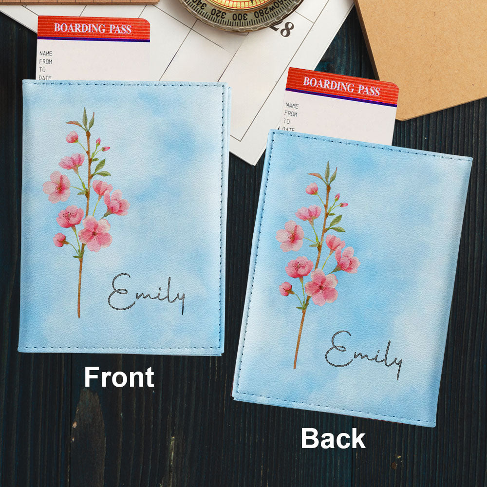 May You Blossom Like A Flower - Personalized Custom Passport Cover