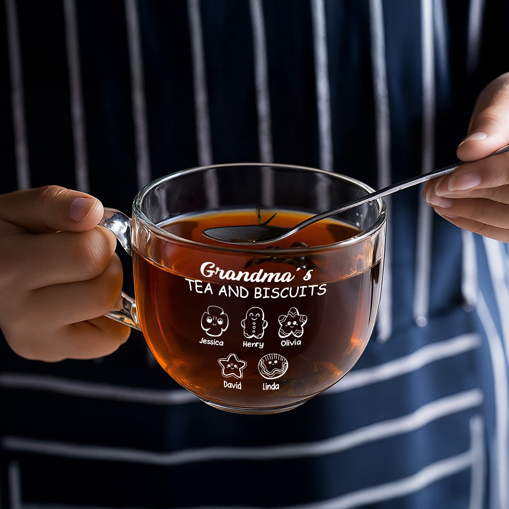 Sweet Moments Sweeter Treats - Personalized Custom Glass Tea Cup