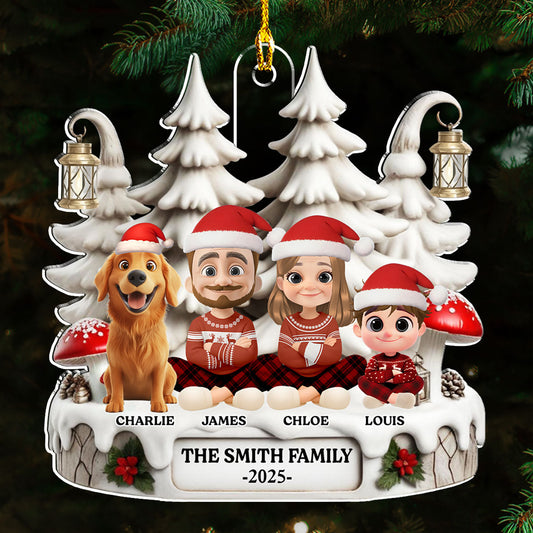 Family With One We Love - Personalized Custom Acrylic Ornament