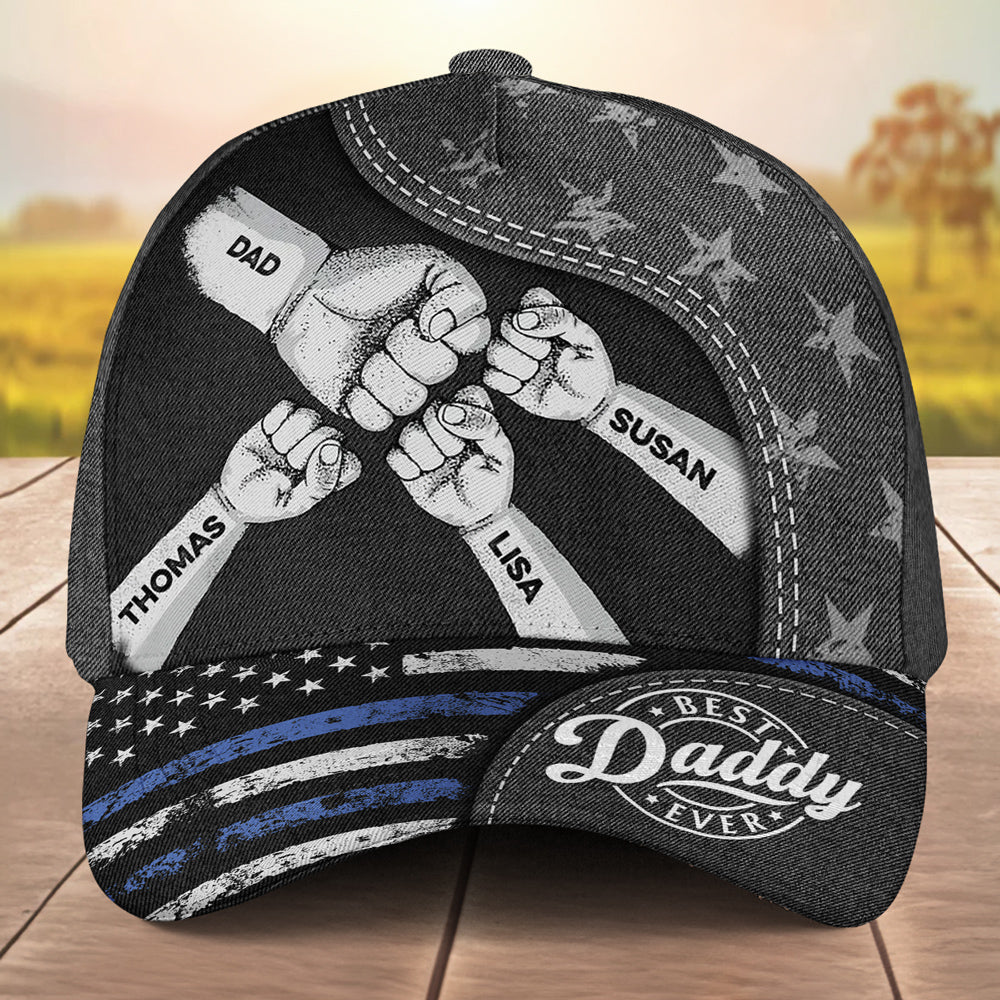 The Power Of Dad Comes From Love - Personalized Custom Classic Cap