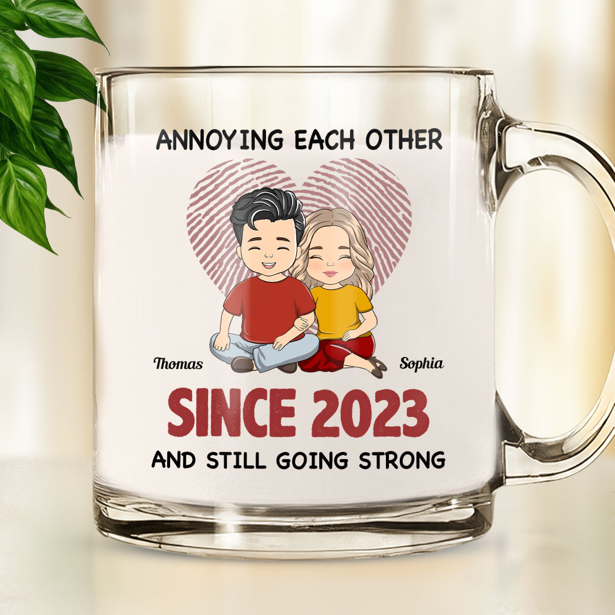 Annoying Each Other - Personalized Custom Glass Mug