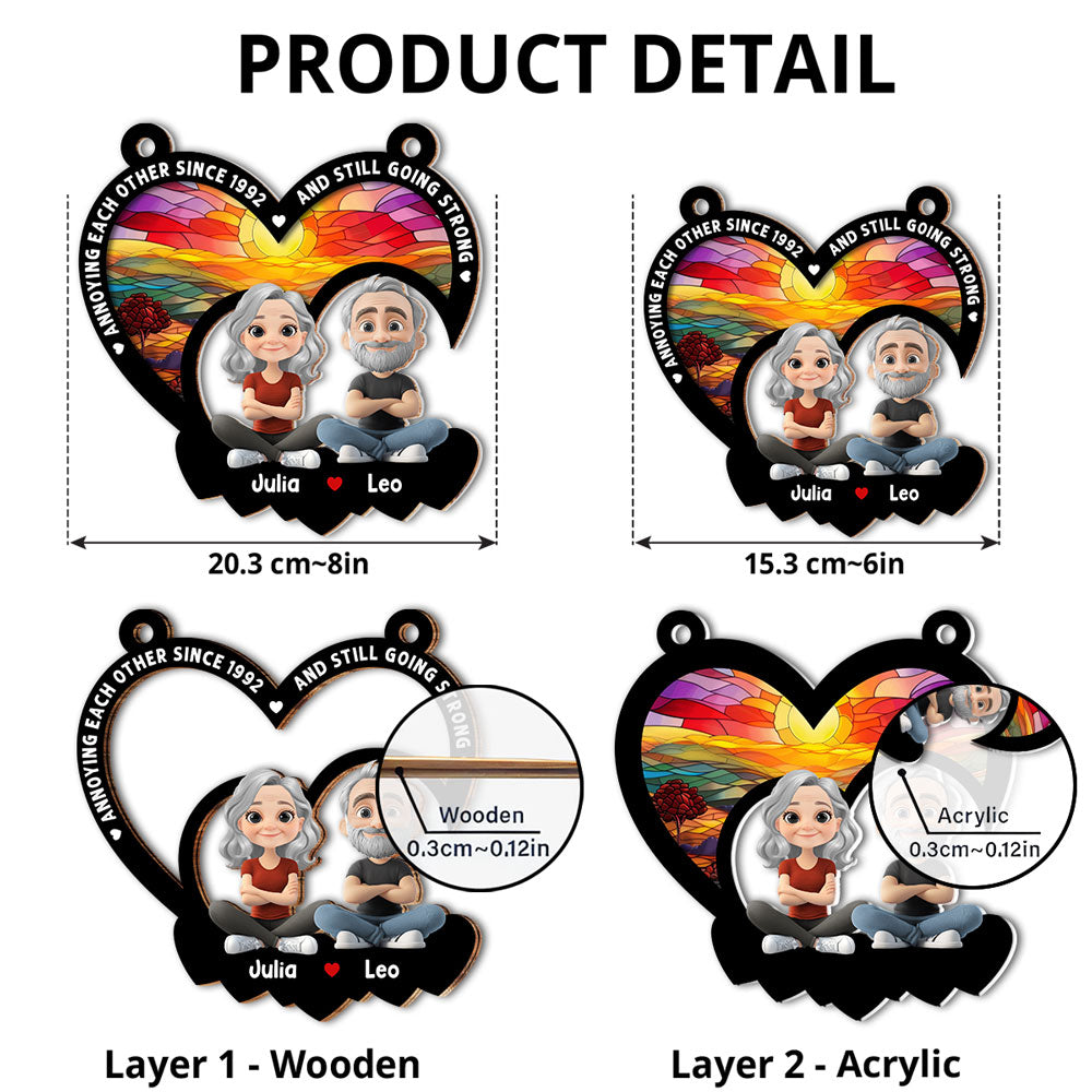 Forever With You - Personalized Custom Suncatcher