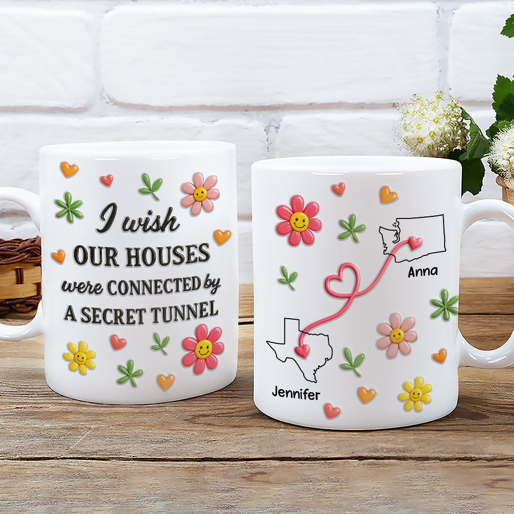 Wish We Shared A Tunnel - Personalized Custom 3D Inflated Effect Mug