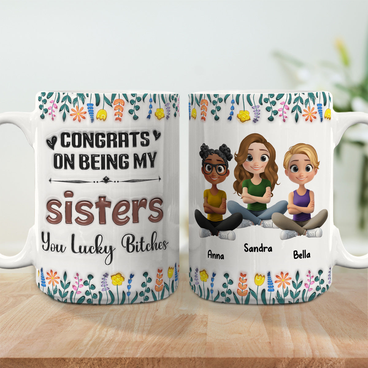 Congrats On Being My Forever Bestie - Personalized Custom 3D Inflated Effect Mug