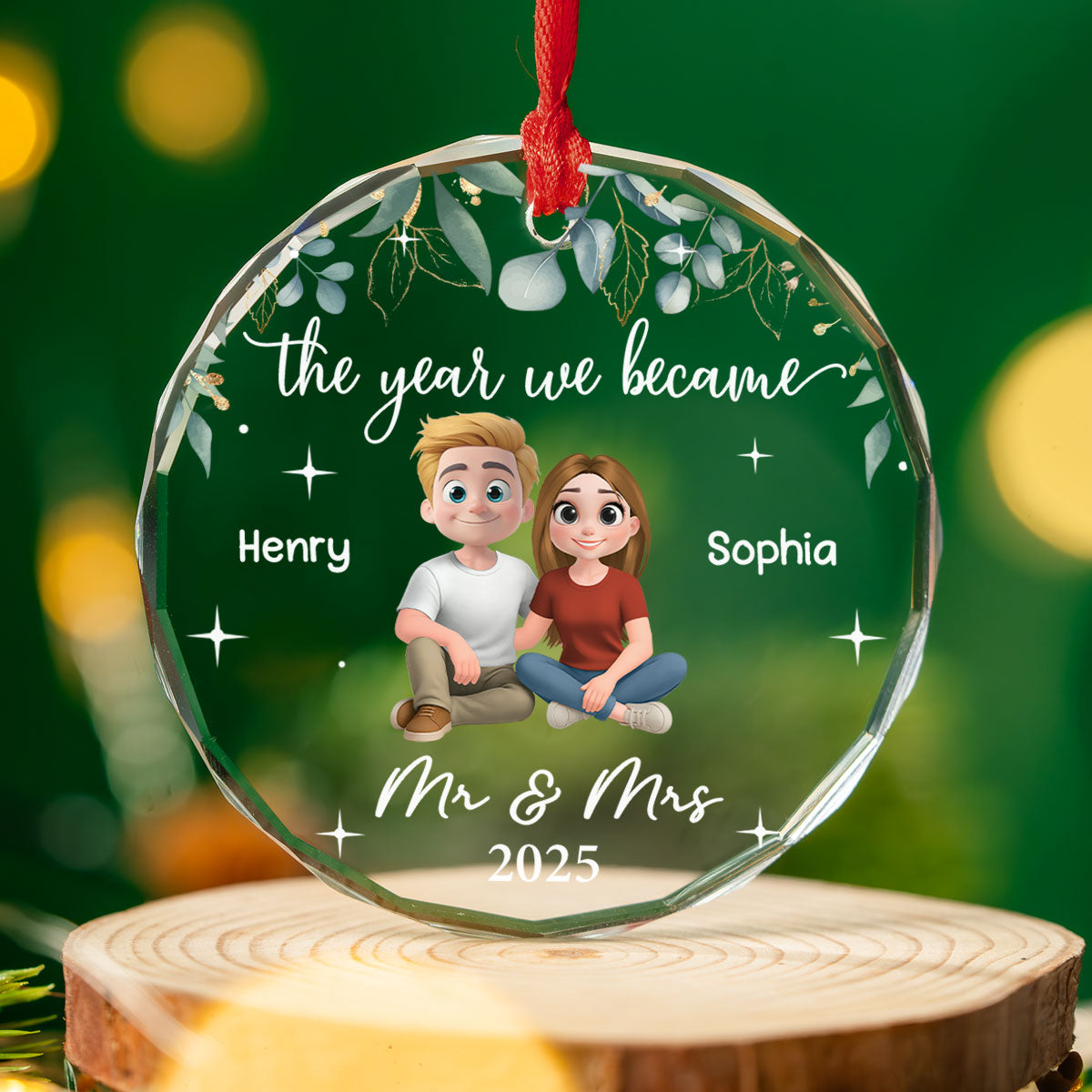 The Best Thing I Found In My Life - Personalized Custom Glass Ornament
